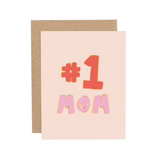 Number One Mom Mother's Day Greeting Card