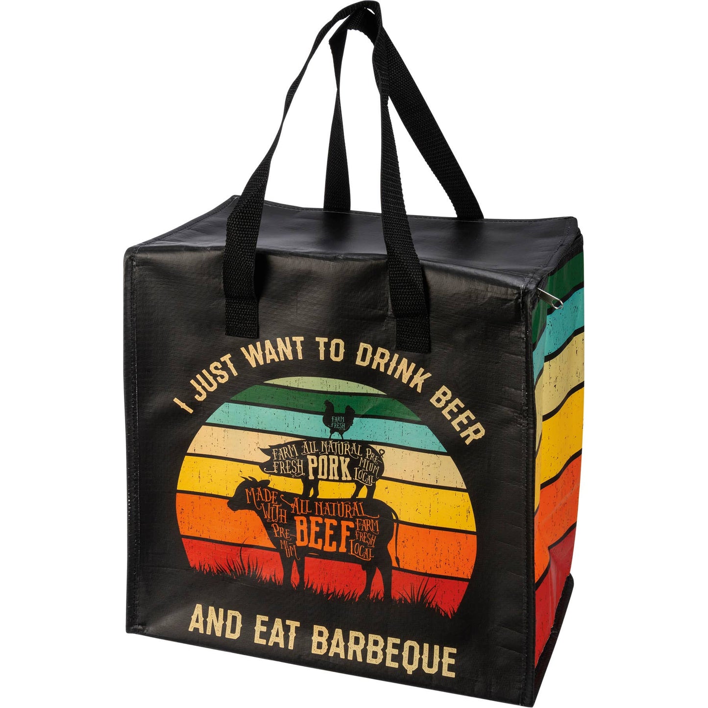 Eat Barbeque Insulated Tote